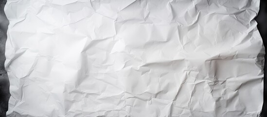 Obraz premium White background with a top view of a crumpled paper featuring dark burnt borders There is ample space for text in the image