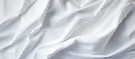 Obraz premium Copy space image of a crumpled white paper with a smooth texture