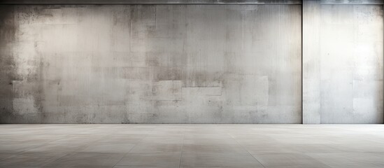 Fototapeta premium Unfinished commercial area with bare concrete walls and no partitions offering a blank canvas for customization and adding various elements Copy space image