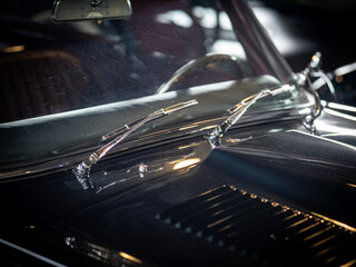 Retro and vintage old-timer car .
