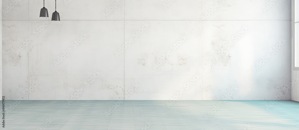 Poster retro style graphic design or wallpaper featuring a vintage white cement wall background complemente