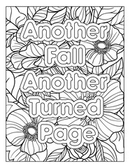 Autum Fall Coloring Pages