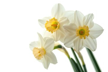 Jonquil photo on white isolated background