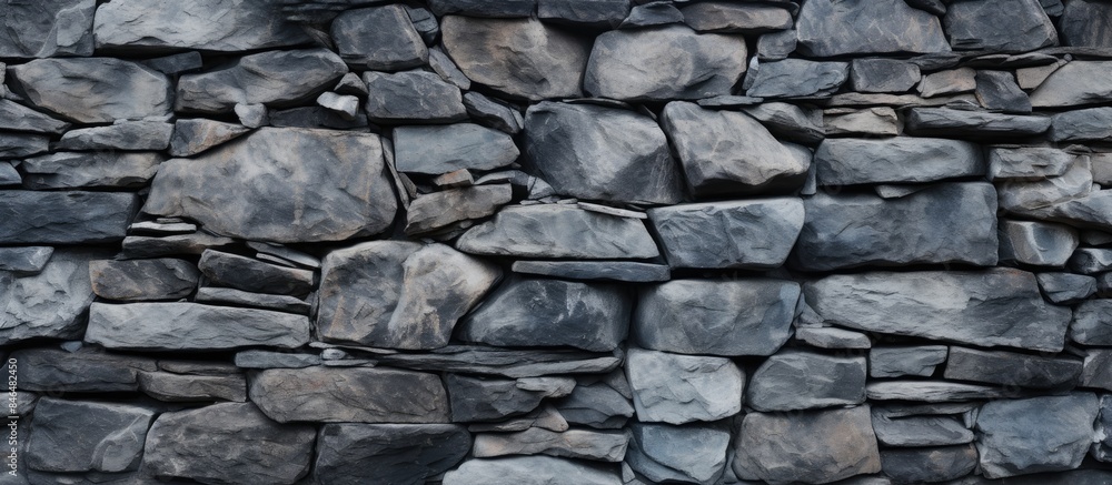 Poster The image features a background made of stone providing ample space for any desired content or visuals