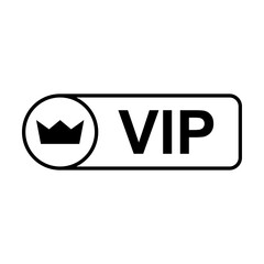 VIP icon vector for graphic design, logo, website, social media, mobile app, UI