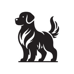 dog silhouette vector