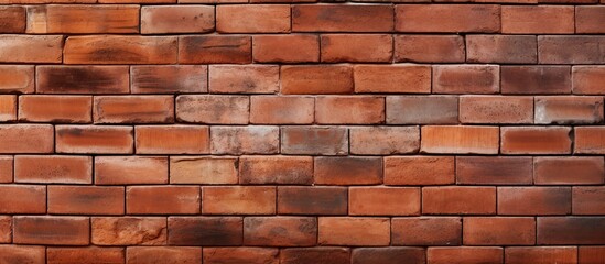 Obraz premium Close up of a traditional red brick wall with copy space image