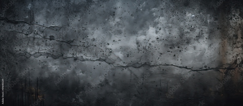 Aufkleber black grunge background with scratched texture copy space image