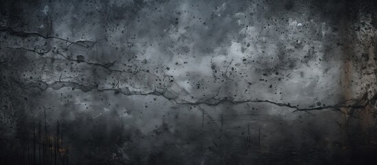 Fototapeta premium Black grunge background with scratched texture Copy space image