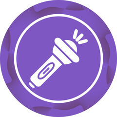 Flashlight Vector Icon
