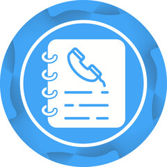 Phone Book Vector Icon