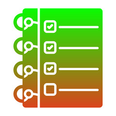 Fototapeta premium Agenda Icon