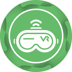 Virtual Reality Headset Vector Icon