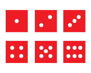 set of red dice