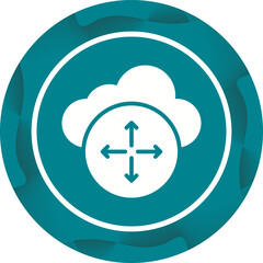 Obraz premium Cloud Scaling Vector Icon