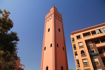Mosque in Gueliz district of Marrakesh