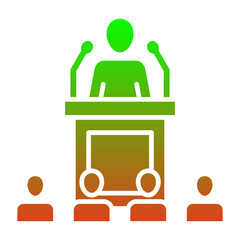 Fototapeta premium Conference Icon