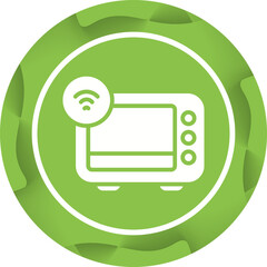 Smart Oven Vector Icon