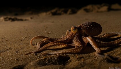 Nighttime Encounter: Octopus Macropus on the Sandy Shore &ndash; AR 7:4