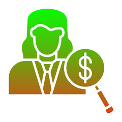 Female Auditor Icon