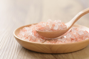 Pink himalayan salt for cooking or spa treatment