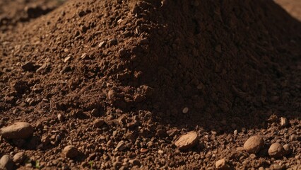 Textured fertile soil as background. Gardening season