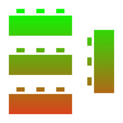 Plastic Building Blocks Icon