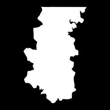 Bafata region map, administrative division of Guinea Bissau. Vector illustration.