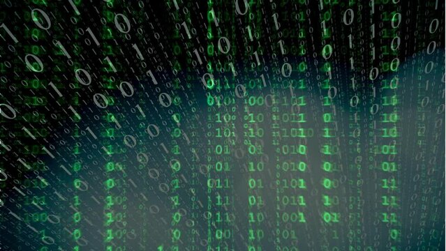 Matrix binary code background
