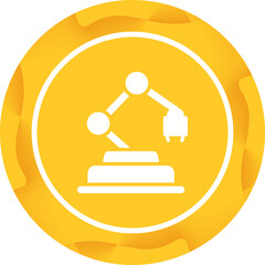 Industrial Robot Vector Icon