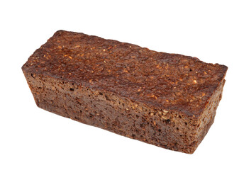 Homemade black bread with seeds