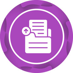 Document Upload Vector Icon
