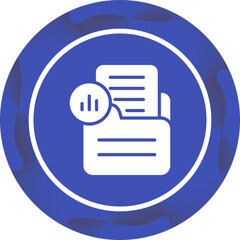 Document Analytics Vector Icon