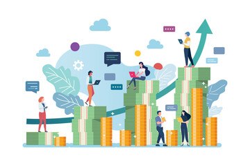 People with big money mountain. Power of compounding.