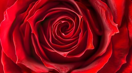 Naklejka premium Macro Closeup Red Rose