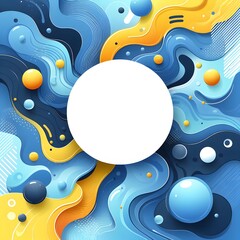 Obraz premium AI Generate of Abstract Art Background with White Empty Space for Copy Space or Copy Text. Vector. Illustration.