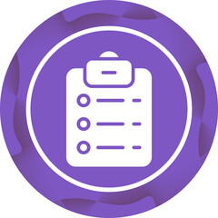 List Check Vector Icon