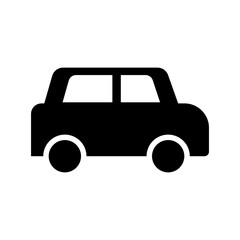 car icon flat design isolated on white background
