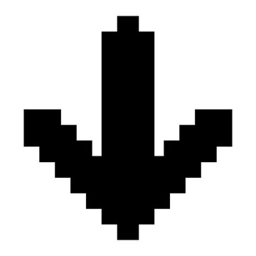 pixel arrow icon, arrow button, arrow icon with 8bit style