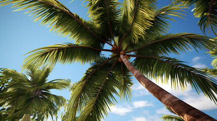 Coconut palm tree
