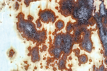 background texture pattern of old rusty iron wall