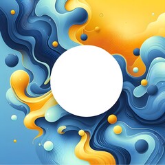 Obraz premium AI Generate of Abstract Art Background with White Empty Space for Copy Space or Copy Text. Vector. Illustration.