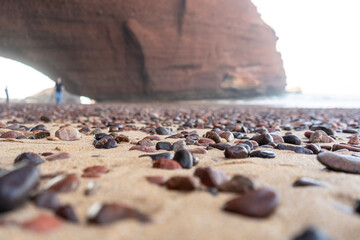 Legzira Beach with Red Arches, Morocco Coast, Marocco Legzira Landscape, Amazing Africa Place