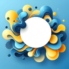 Obraz premium AI Generate of Abstract Art Background with White Empty Space for Copy Space or Copy Text. Vector. Illustration.