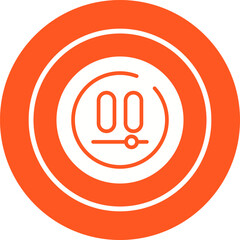 Fototapeta premium Video Pause Circle Vector Icon