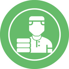 Delivery Man Vector Icon