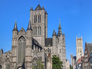 Fototapeta premium St Bavo's cathedral, Ghent, Belgium