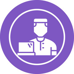 User Working Vector Icon