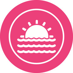 Sunset Vector Icon