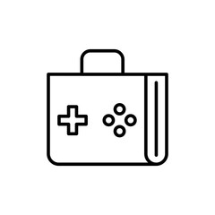 Gaming store outline icons, minimalist vector illustration ,simple transparent graphic element .Isolated on white background